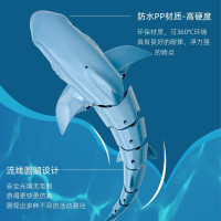 儿童电动鲨鱼玩具遥控仿真动物玩具会游关节可动大白鲨海洋动物模型男孩生日可充电