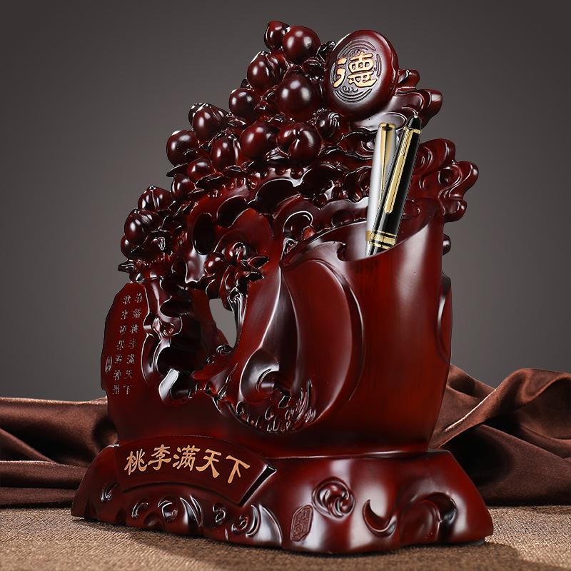 美帮汇笔筒摆件办公室书房实用桌面装饰品送恩师长辈创意礼品纪念品高清大图