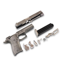 1:2.05 P226玩具金属模型 合金模 军迷军事收藏礼品 可拆卸 可抛壳 不可发射 SIGSAUERP226枪色