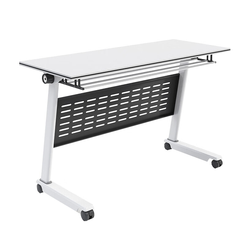 戴劲折叠桌可移动拼接多功能长条桌培训会议桌双人桌单桌1400*500*750高清大图