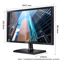 三星(SAMSUNG)S22E200B 21.5英寸 LED液晶 电脑屏幕 支持壁挂 商业办公电脑显示器(VGA+DVI)