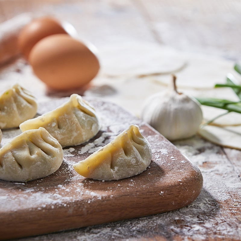 吴大娘 大娘水饺 荠菜鲜笋猪肉 700g(蒸饺 饺子 煎饺 锅贴 早餐食材 火锅食材)高清大图