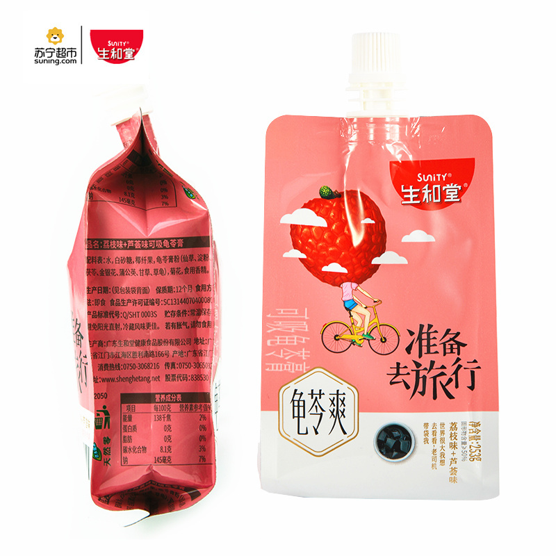 生和堂 荔枝+芦荟味可吸龟苓膏 253g