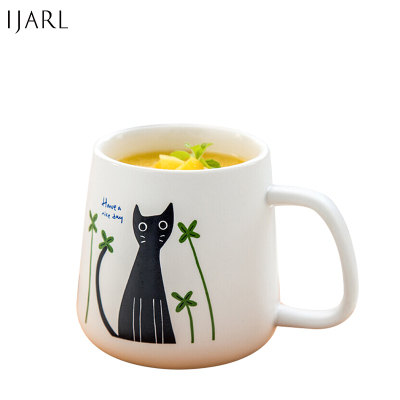 亿嘉IJARL 创意陶瓷杯子情侣水杯咖啡杯马克杯牛奶杯猫国物语系列