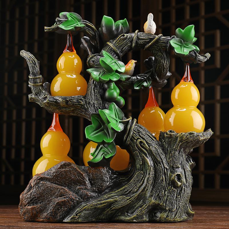 美帮汇葫芦摆件工艺品家居摆设客厅酒柜装饰品乔迁之喜新居礼品高清大图