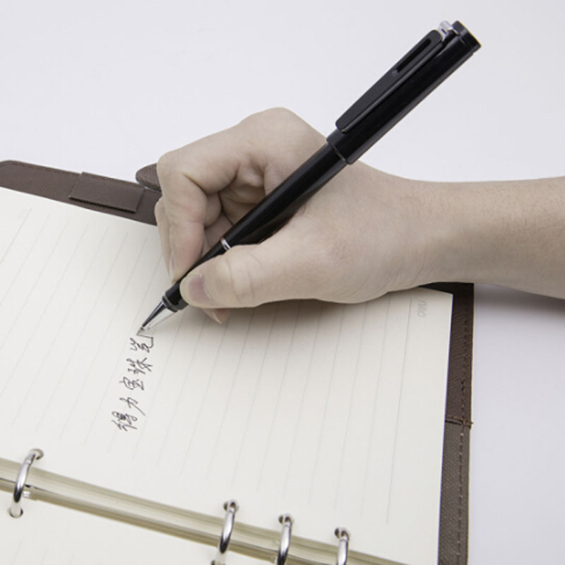 签字中性笔 男女士成人学生用办公书写笔(时尚白)高清大图