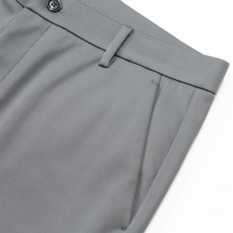 恒源祥2024秋季新款商务休闲裤男中年爸爸高腰弹力直筒西装长裤子图片