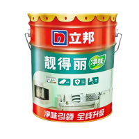 立邦(NipponPaint) 靓得丽净味内墙乳胶漆 水性环保室内防霉抗碱超白墙面漆油漆 白色22KG/桶(单位:桶)