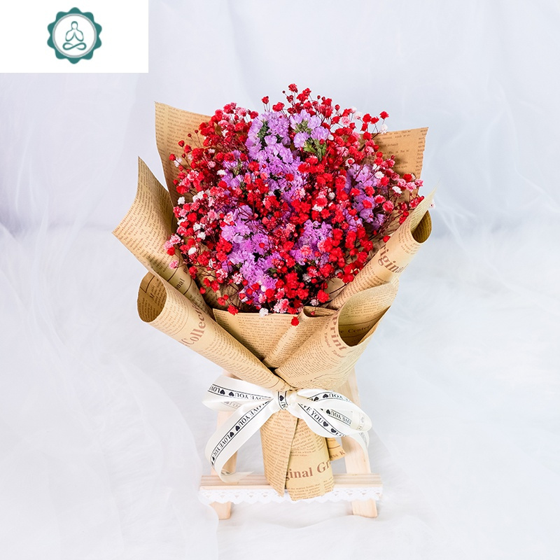 满天星干花永生花小花束小清新干花网红花束生日永生花