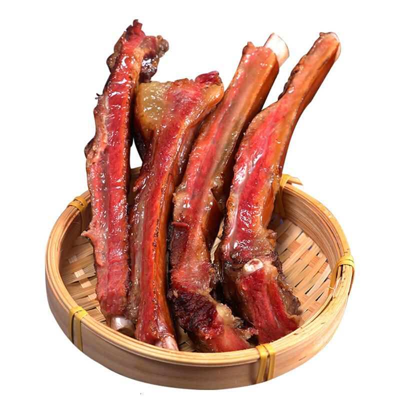 四川特产烟熏腊肉 风干新鲜猪中排腊味五花肉 正宗烟熏腊排骨[5斤]