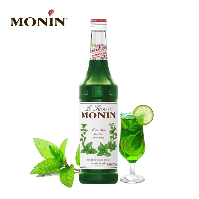 玻璃瓶装咖啡鸡尾酒果汁饮料奶茶 绿薄荷700ml/瓶高清大图