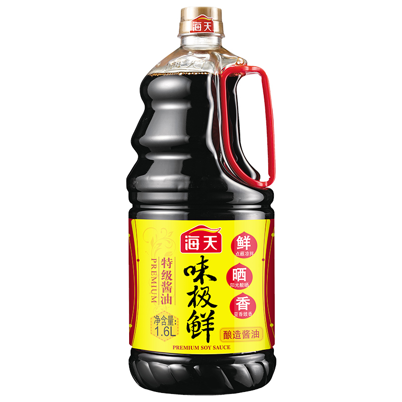 海天 味极鲜酱油1.6L 特级酱油 生抽 炒菜凉拌非转基因海天出品