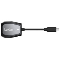 雷克沙(Lexar)TF/SD卡二合一读卡器 Type-C USB3.2 多功能高速读卡器