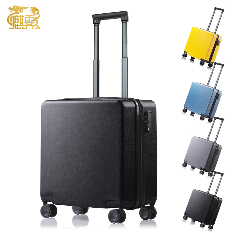 麒霁登机箱拉杆箱 黑色18英寸拉链款9201A 18寸 黑色