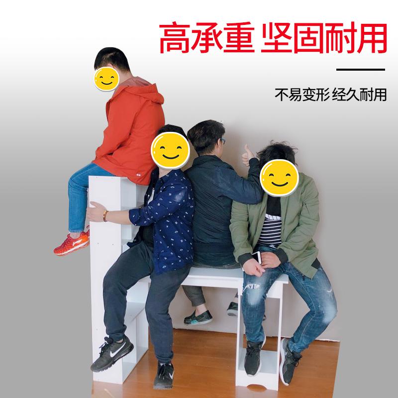 电脑桌家用台式书柜书桌组合一体桌子简约卧室学生现代简约写字桌高清大图