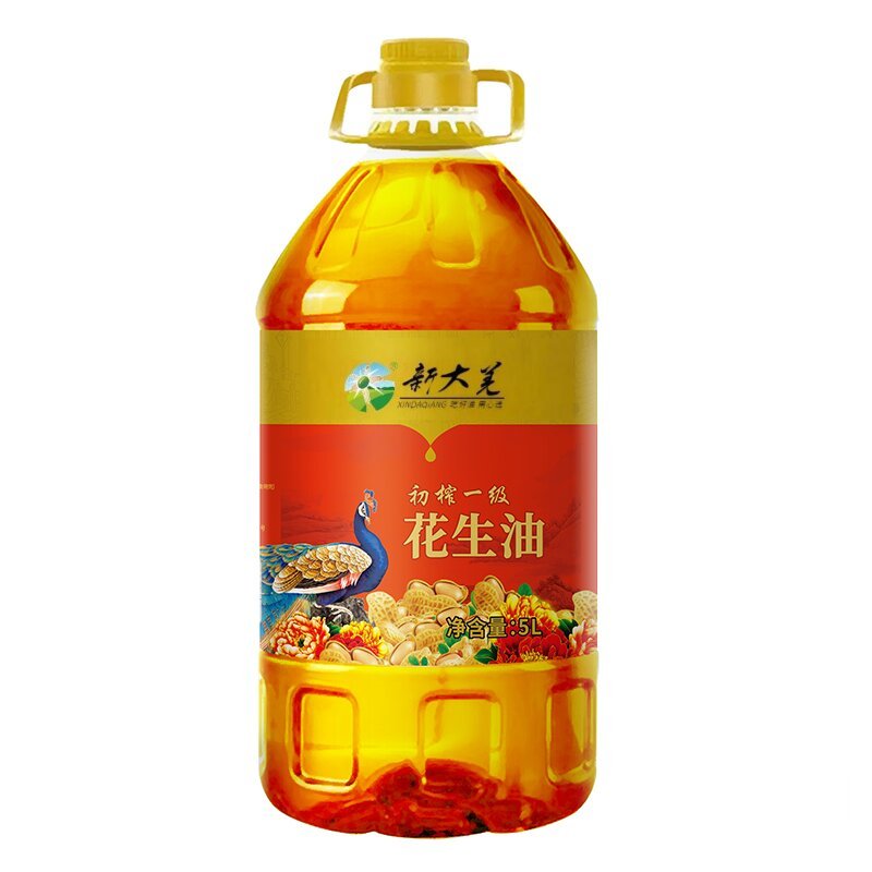 新大羌 初榨一级花生油 5L