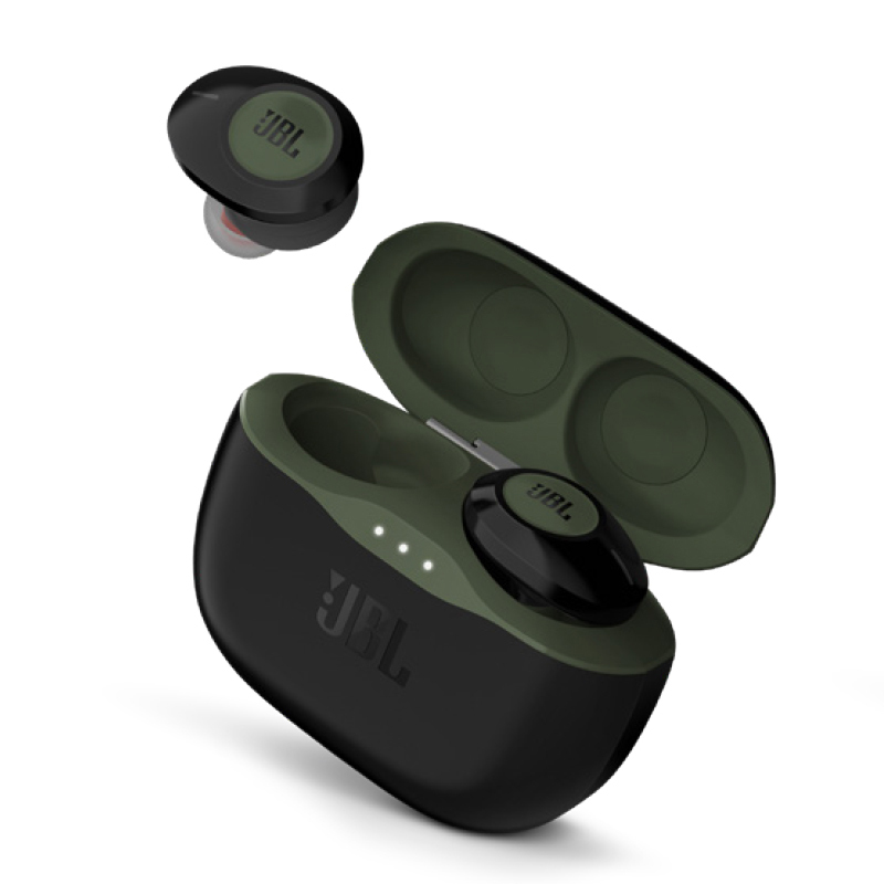 JBL TUNE120TWS 真无线蓝牙耳机 跑步运动吃鸡 双耳通用型音乐耳塞入耳式运动耳机 双耳通话 墨玉绿