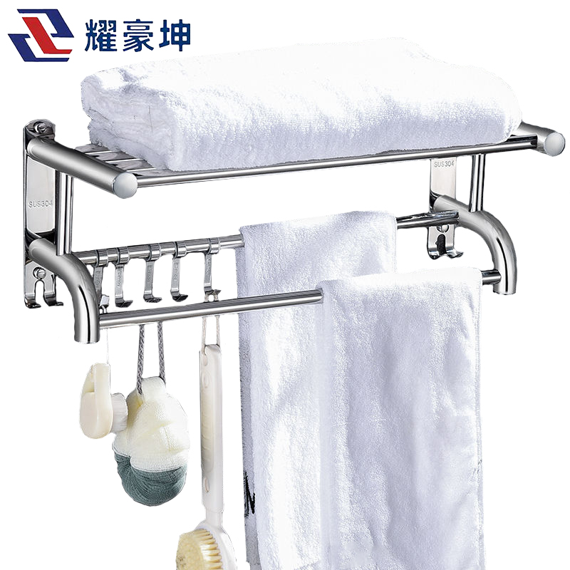 耀豪坤 304单层毛巾架60Cm/个高清大图