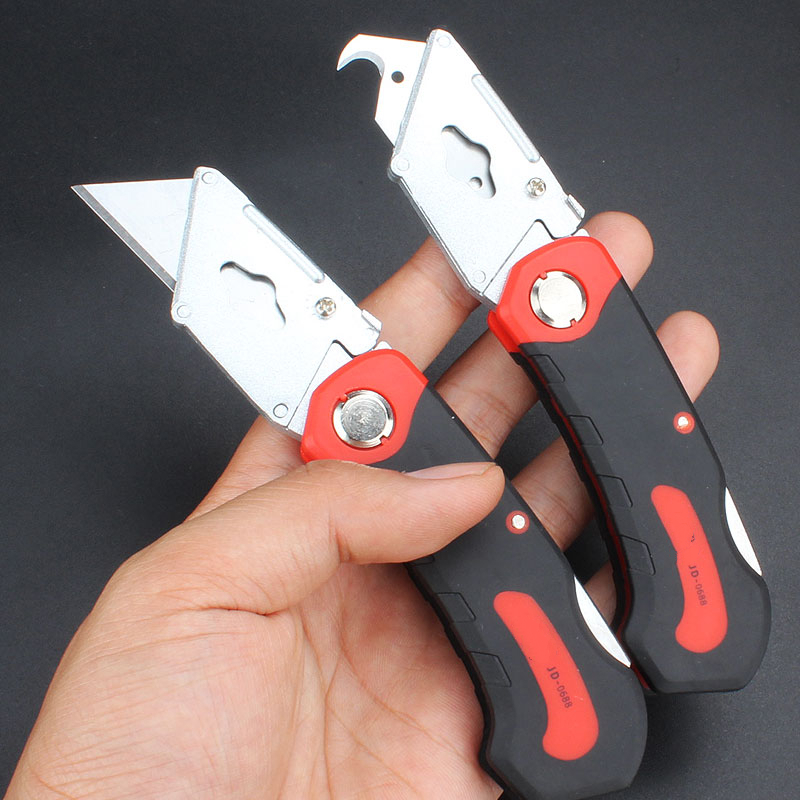 壁纸刀勾刀钩刀工具折叠刀阿斯卡利牛角刀电工刀薄塑料小切割刀片牛角