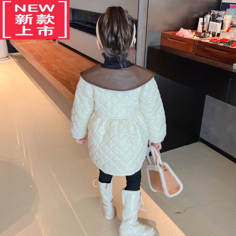 可莉允女童外套秋冬装2022新款韩系小女孩加厚加绒棉服女宝宝时髦棉袄潮图片