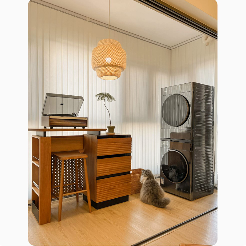 松下(Panasonic)FDC-VM02M1 纤镜系列10公斤烘护机双转子热泵正反转 包豪斯设计 三变频空净级过滤高清大图