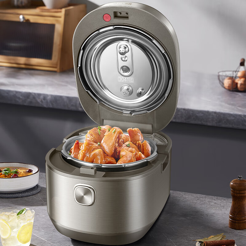 苏泊尔(SUPOR)电压力锅5L双钢球釜智能鲜呼吸高压锅多功能家用炖肉煲汤锅6分钟快手菜100秒开盖SY-50FH79Q高清大图