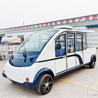 婉晨电动观光巡逻车8座封闭巡逻皮卡车营区校区景区治安巡查车