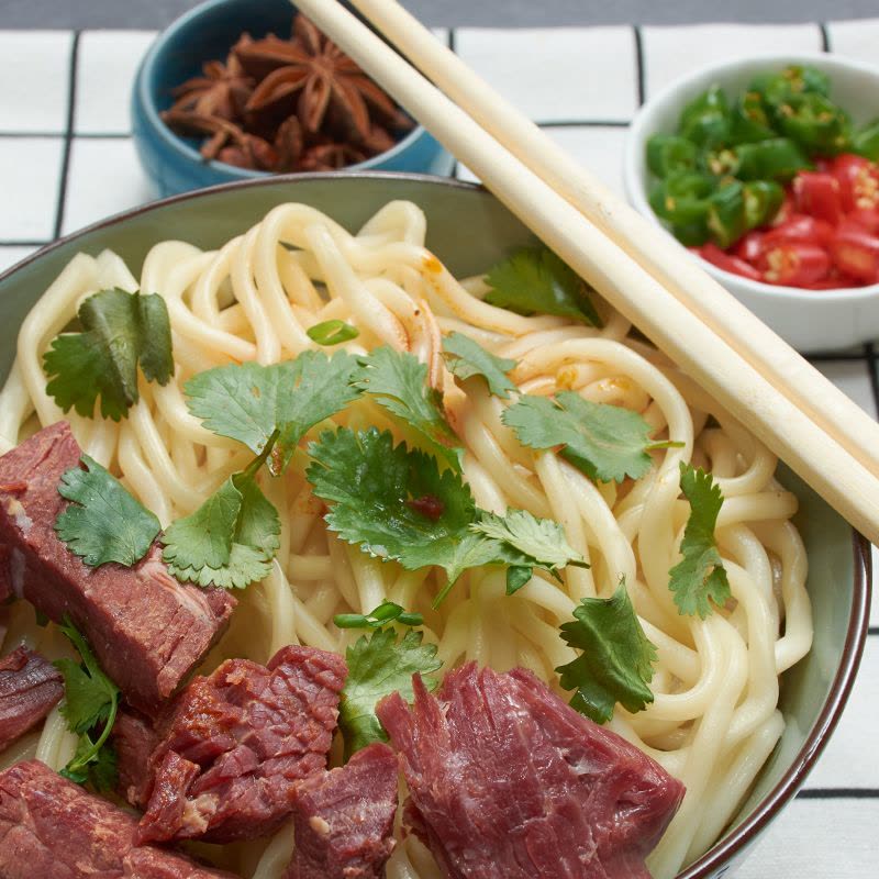 山西特产 冠豪平遥牛肉158g 原味卤汁休闲健身零食 大块图片