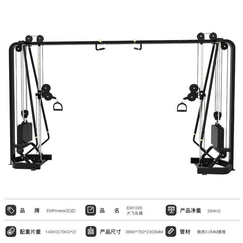 亿迈小飞鸟龙门架综合器械健身器材大全引体向上双臂机小飞鸟-EM1026-性价比款大飞鸟