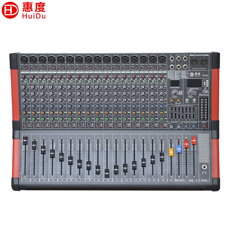惠度(HuiDu)TF16专业调音台多路控制带效果器舞台演出会议扩音多通道多功能模拟调音台高清大图