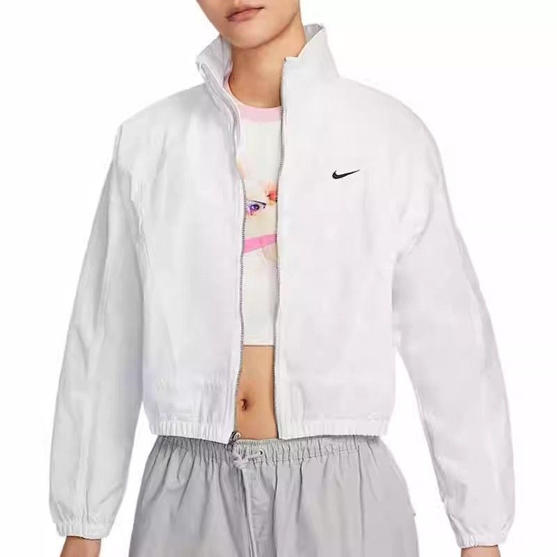 NIKE耐克外套运动休闲舒适梭织立领女装夹克HJ1000-100 C HJ1000-100 M
