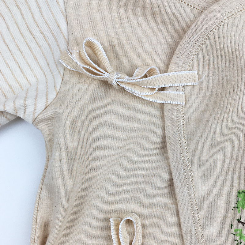 小马波迪新生儿绑带连体衣春季新品纯棉婴儿衣服宝宝哈衣蝴蝶衣