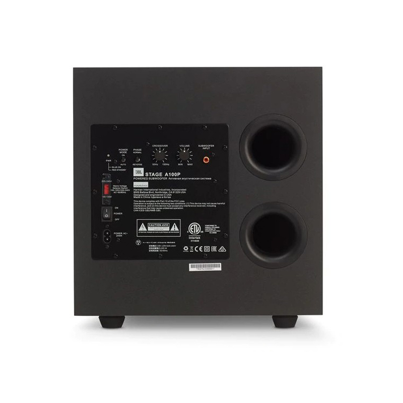 JBL STAGE SUB A100P低音炮 10寸重低音炮 家庭影院 电视音响 落地影院 组合音响 客厅影院低音炮音箱高清大图