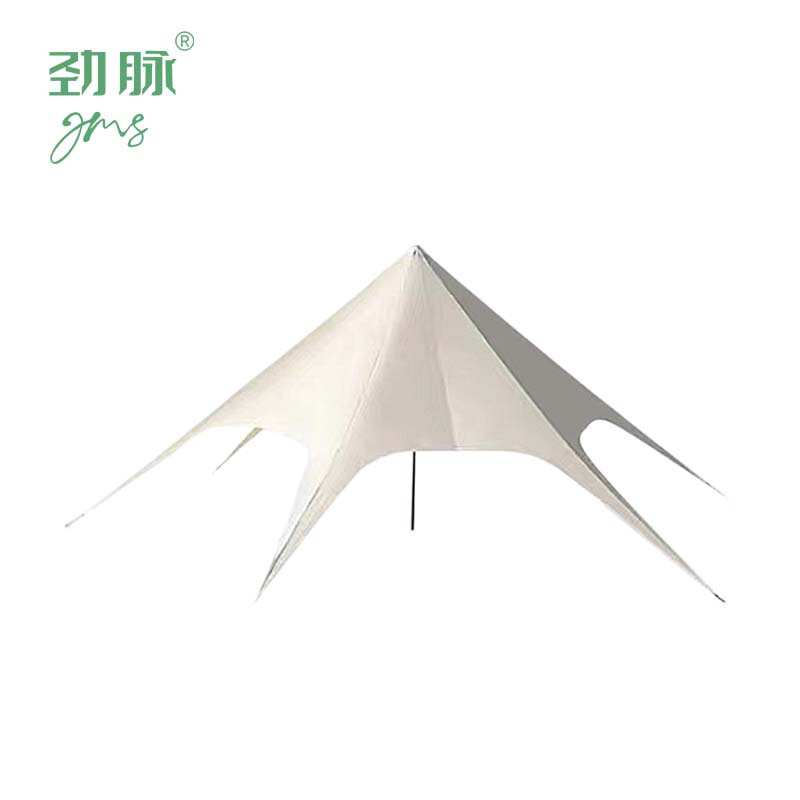 劲脉 天幕单峰帐篷 米黄色-单峰10*10*4M 顶高清大图