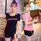 瑜伽服套装女夏跑步健身房运动套装显瘦瑜珈服紧身三件套短袖