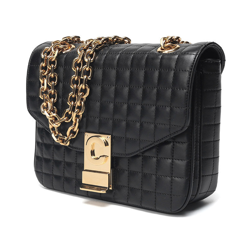 celine赛琳女士牛皮cbag小号绗缝单肩包188403bfc