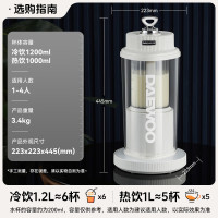 大宇(DAEWOO)可拆洗柔音破壁机可拆刀头豆浆机加热料理榨汁机果汁机搅拌机辅食机破壁机FP06奶糖白