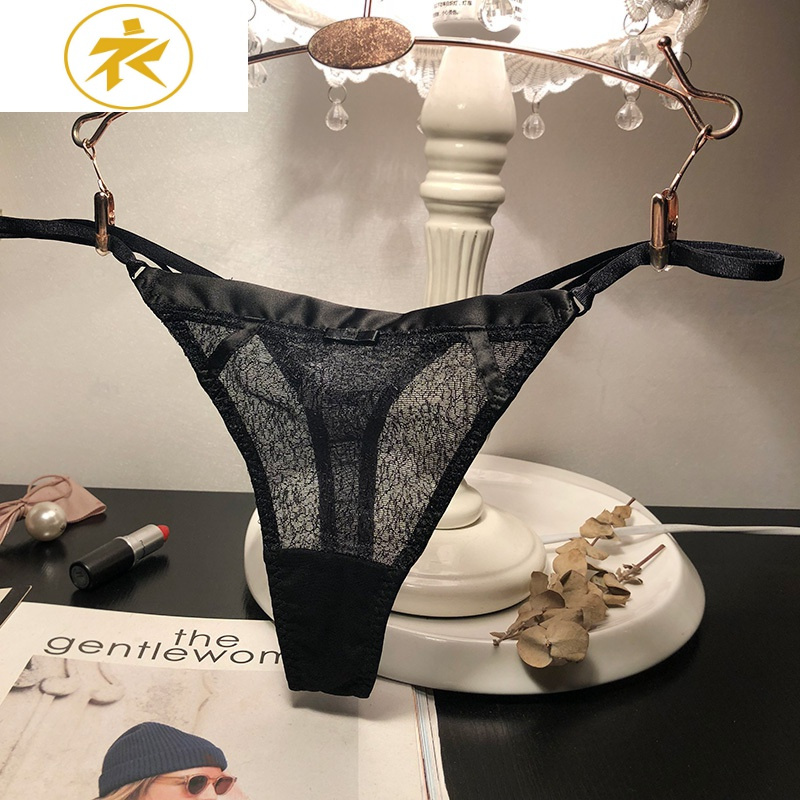 ideamini欧美性感诱惑低腰网纱透视丁字裤女士t字裤三送一内裤