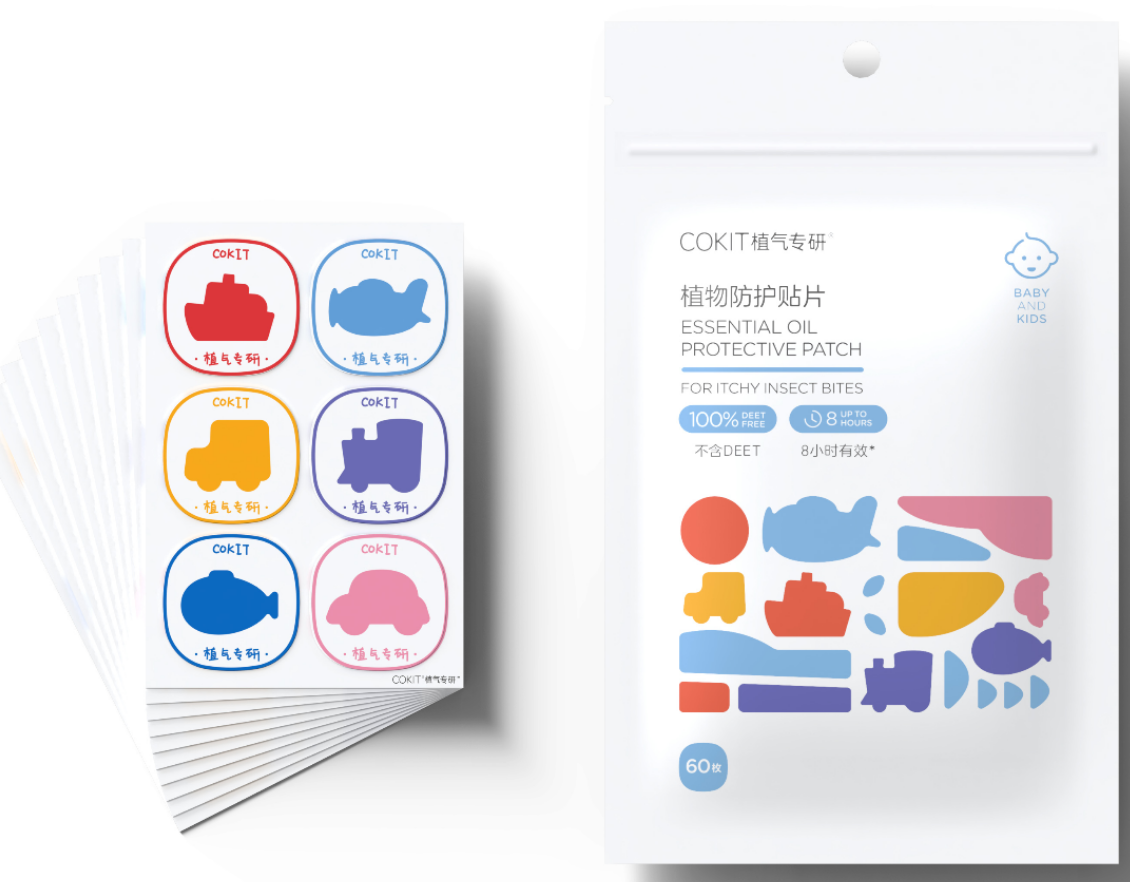 植气专研 防叮咬贴CO-A01-G-60交通工具/60枚