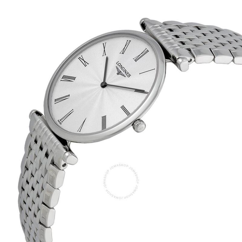 官方正品浪琴longines瑞士手表lagrande钢带白盘自动机械表男l47094