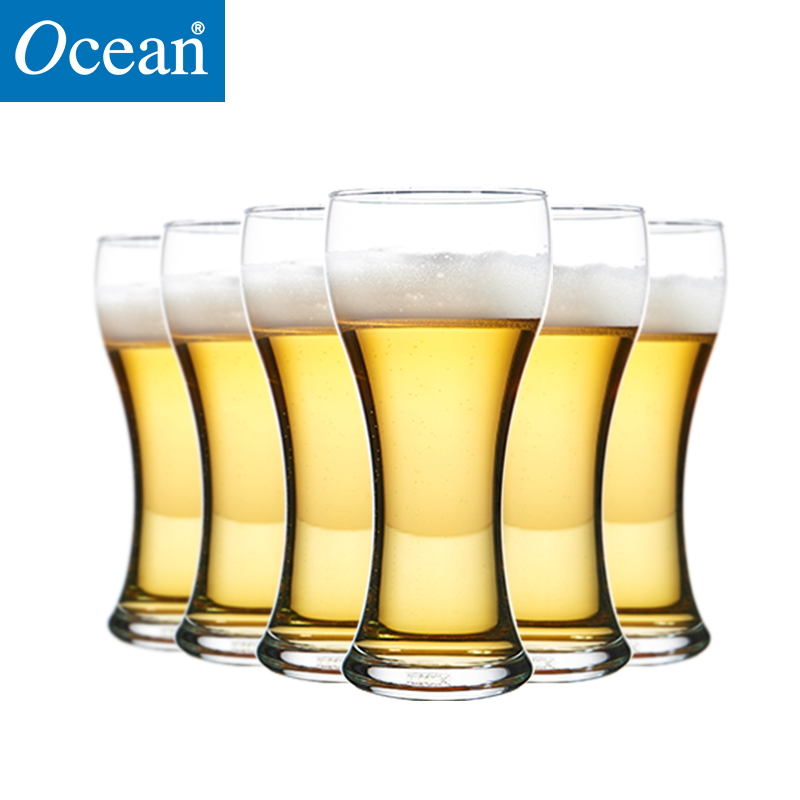 Ocean无铅玻璃进口无铅玻璃啤酒果汁牛奶杯茶冷饮杯350ML6只