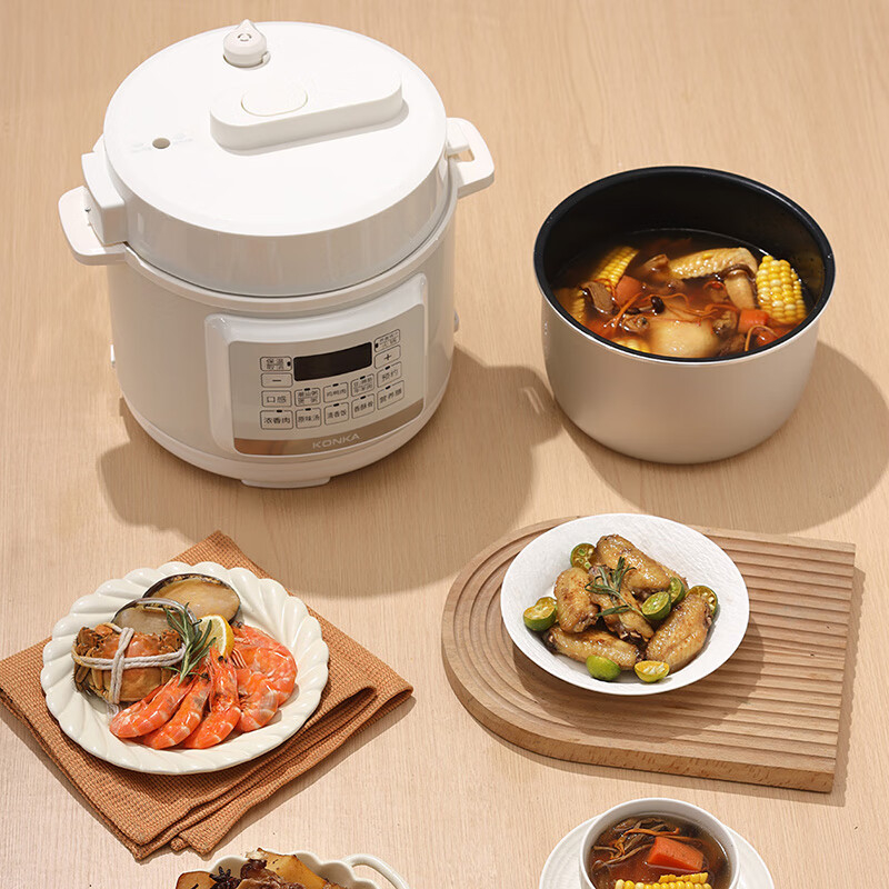 康佳电压力锅5L快速蓄热易清洗KYLG-5005-M(SJ-3.0)高清大图