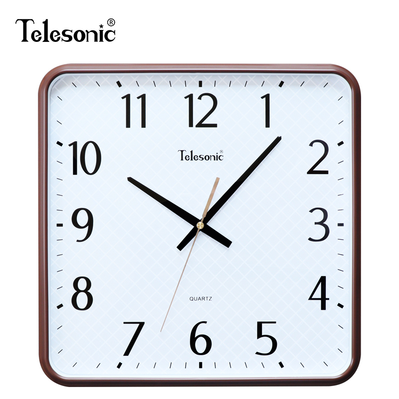 时尚方形挂钟简约客厅石英钟方盘创意现代居家卧室书房时钟表