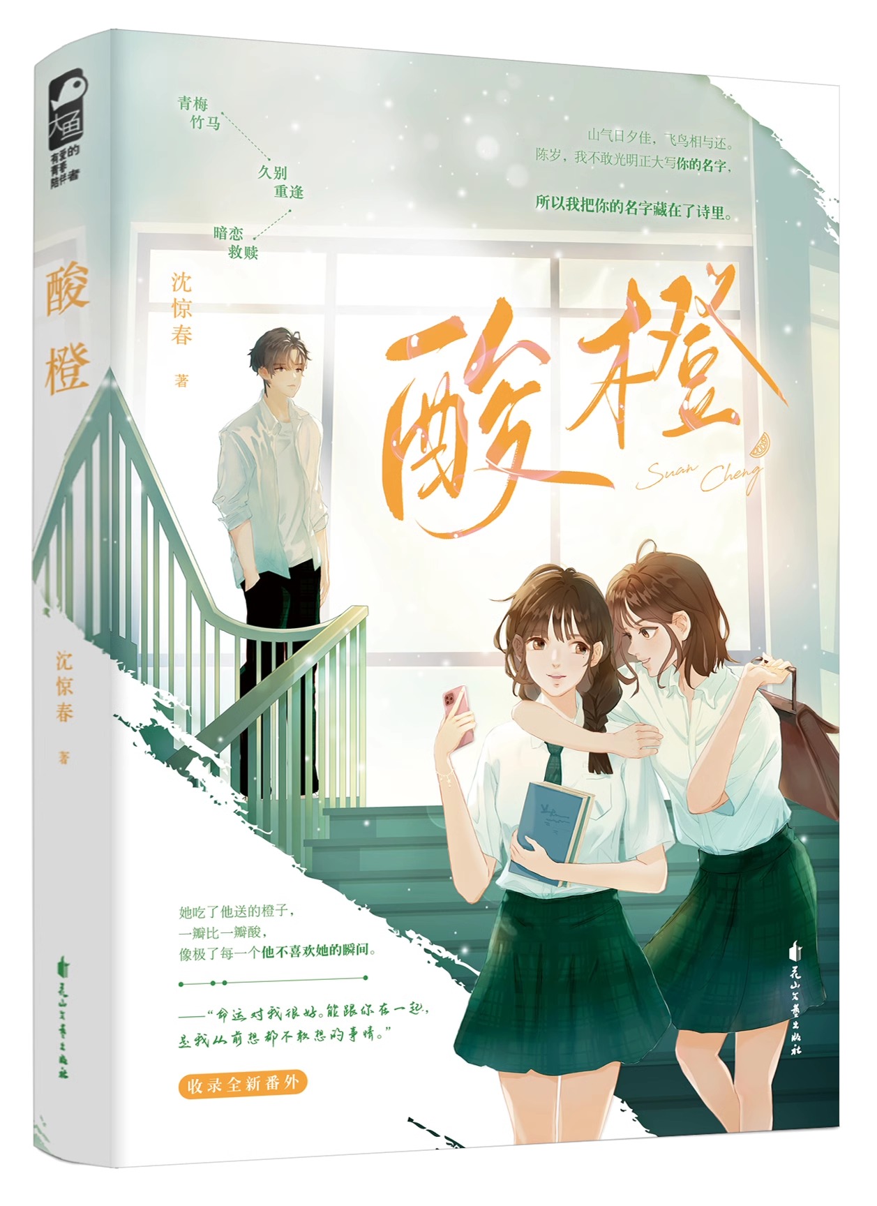 [正版]酸橙 一本完结 沈惊春 青春校园青梅竹马 久别重逢暗恋救赎校园爱情 邂逅温柔 青春文学言情大鱼小说实体书籍 快高清大图