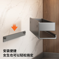丹乐DANLE 免打孔厨房置物架厨具架壁挂式调味料架家用砧板架筷子筒厨房墙上挂架收纳架子