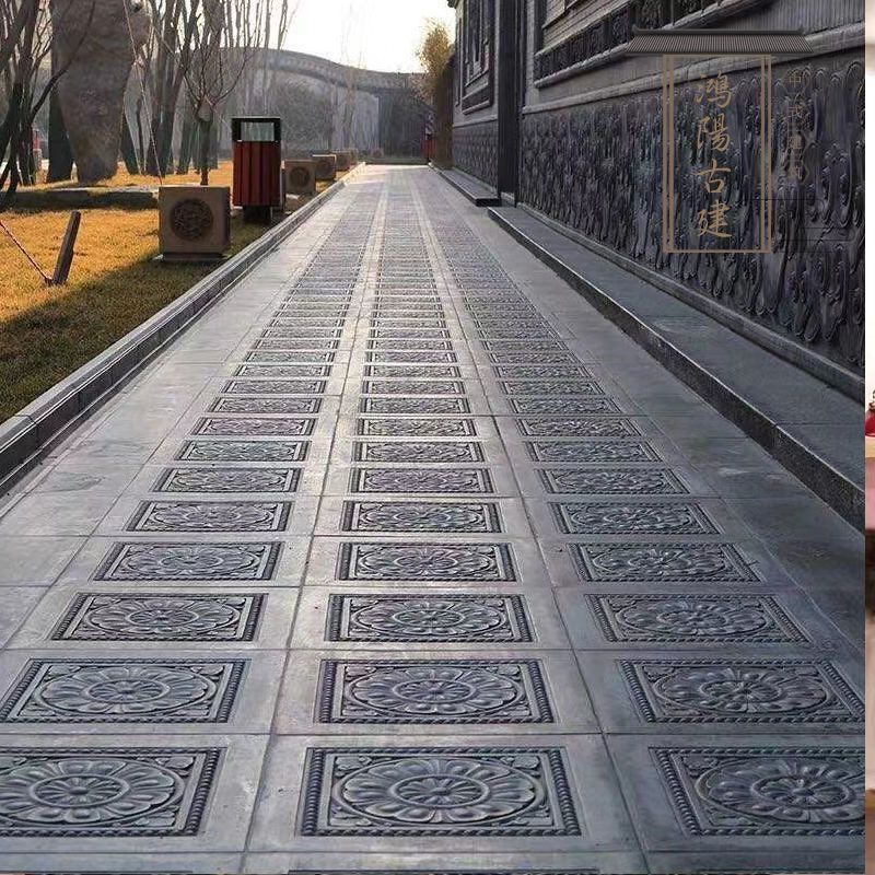 庭院地砖中式仿古地砖古建地砖地砖铺地青砖方砖金砖瓷土砖黏土砖400x
