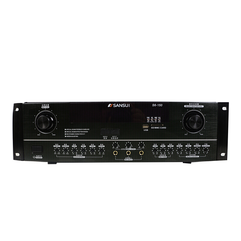 山水(SANSUI) SP3-08家庭KTV音响套装会议专业卡包音箱功放卡拉OK音响设备 SP3-08+ S6-150