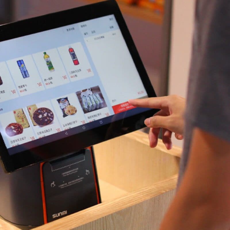 商米 T2 双屏 台式 收银机 (计价单位:台) 黑色图片