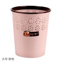 垃圾桶家用无盖大号带压圈可爱小筒客厅厨房卫生间镂空纸篓