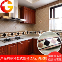 厨房卫生间瓷砖贴纸腰线欧式客厅浴室墙角装饰踢脚线防水创意墙贴
